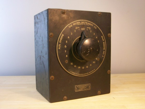 (image for) Brown Instrument Co. MOTOR SPEED CONTROL from 1940's, steampunk - Click Image to Close